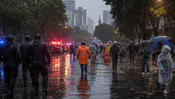 Clima pone a prueba operativo mundialista en CDMX