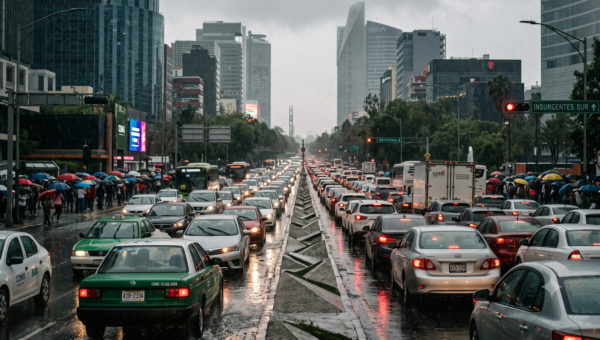 Cómo moverse en CDMX durante las lluvias del lunes