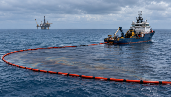 Pemex contiene presencia de aceite crudo a 46 millas de Ciudad del Carmen
